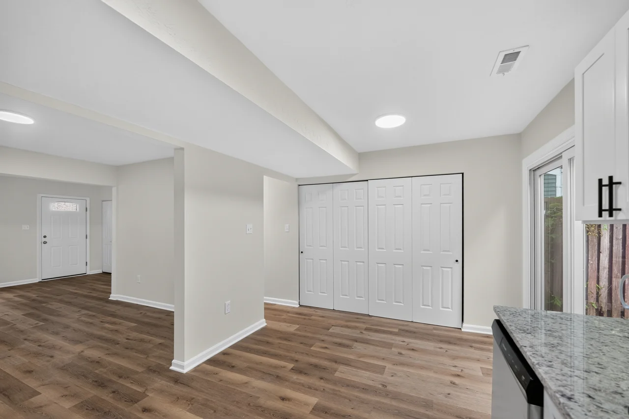 Main level viewed from the kitchen