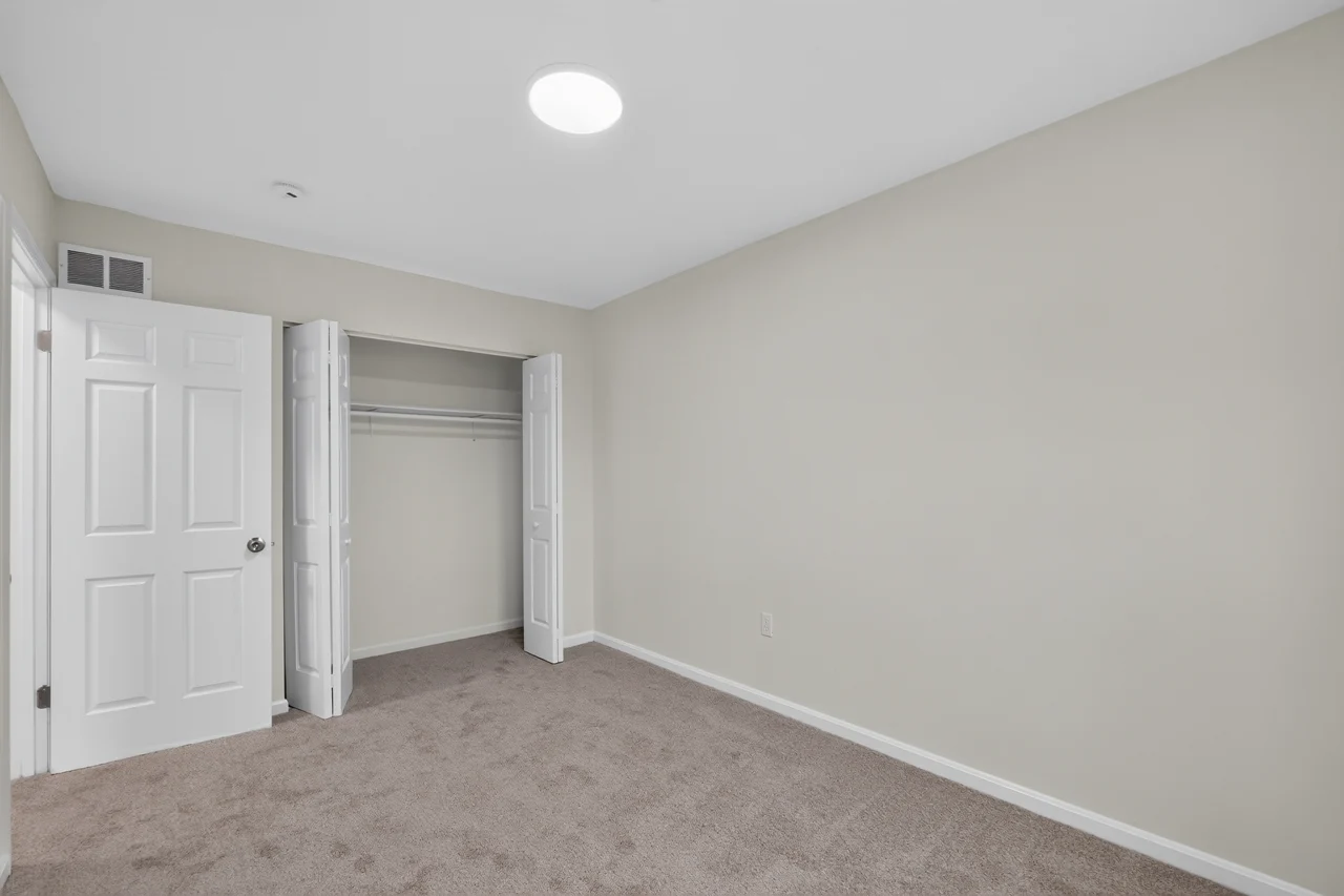 Bedroom closet and doorway