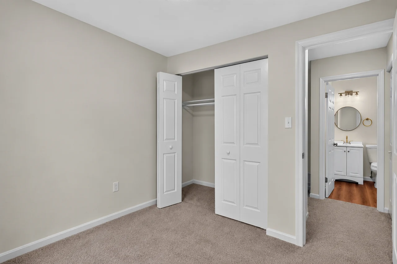Bedroom toward hallway bathroom